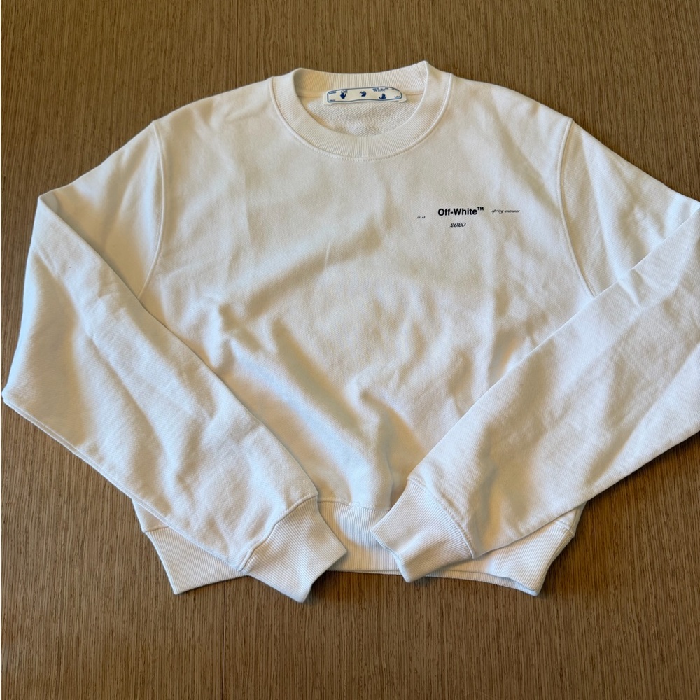 Off-White Ivory Logo Sweatshirt
